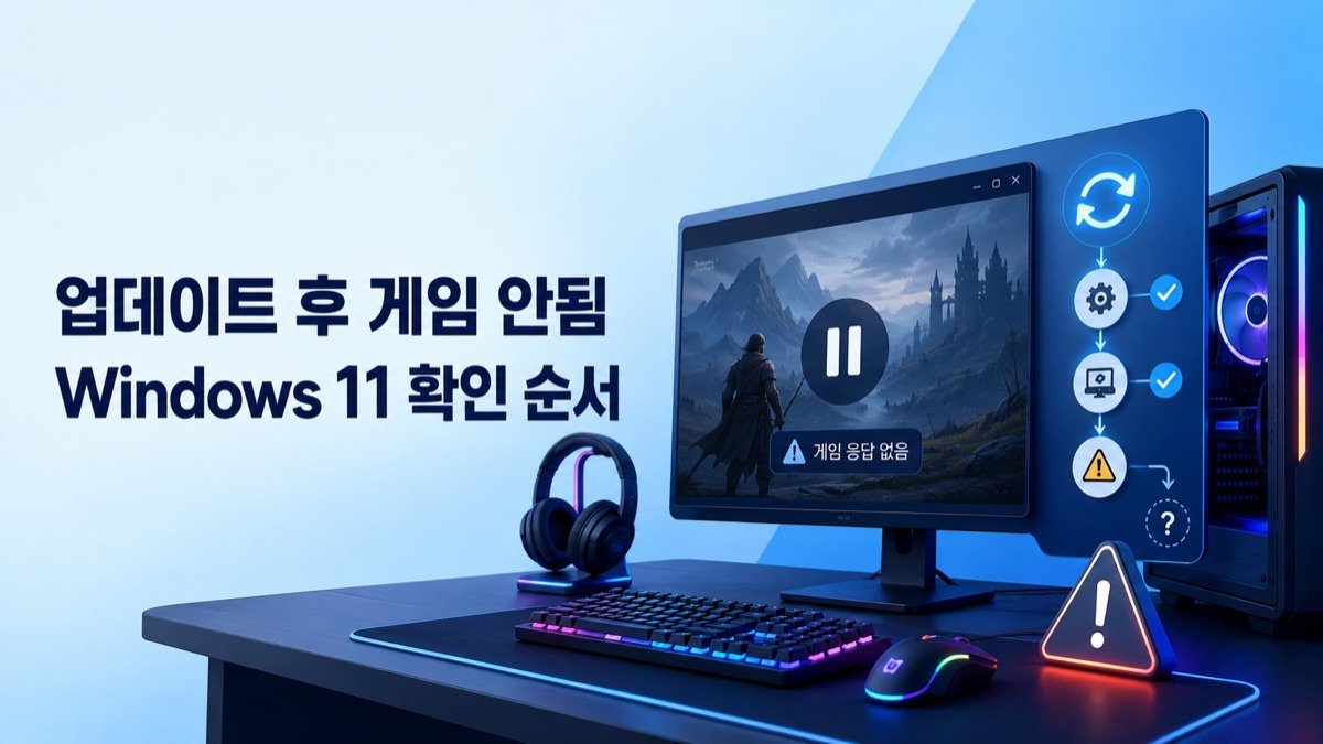 Windows 11 업데이트 후 게임이 실행되지 않을 때 확인하는 게임 화면과 RGB 장치